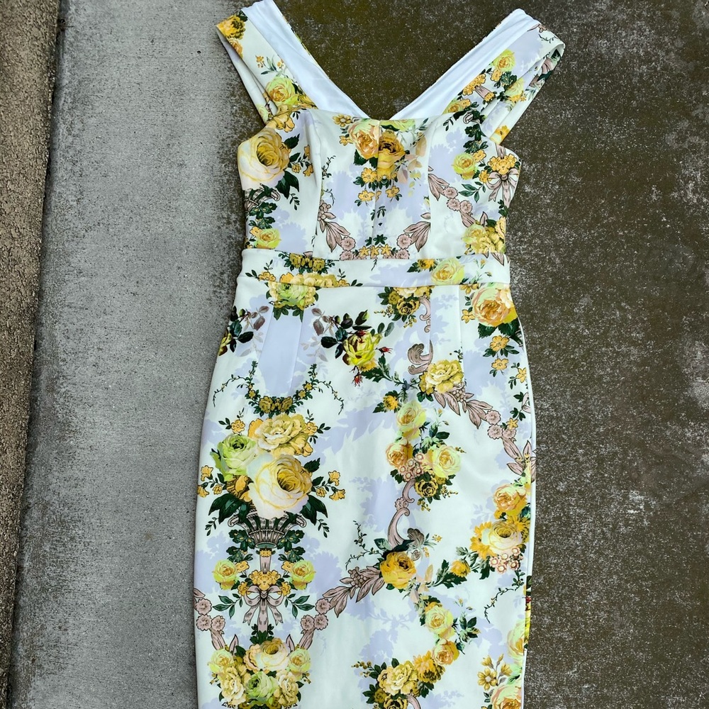 ASOS Yellow Rose Dress